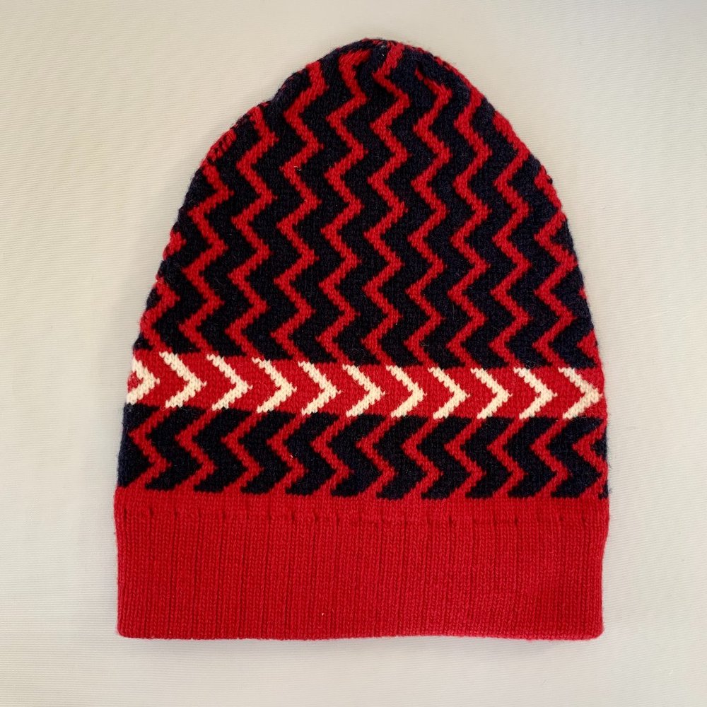 Gucci Zaggede Wool Beanie Hat in Red - Picture 1 of 4